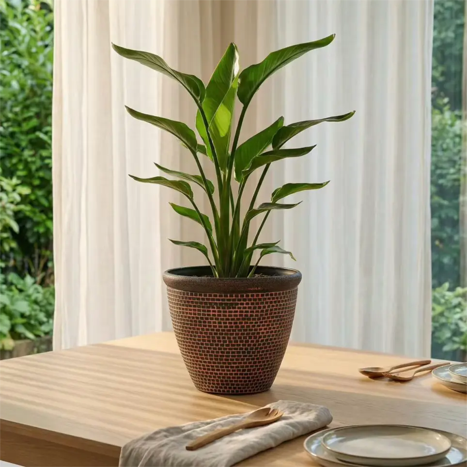 Textured Planters - Nature-Inspired Decorative Pots